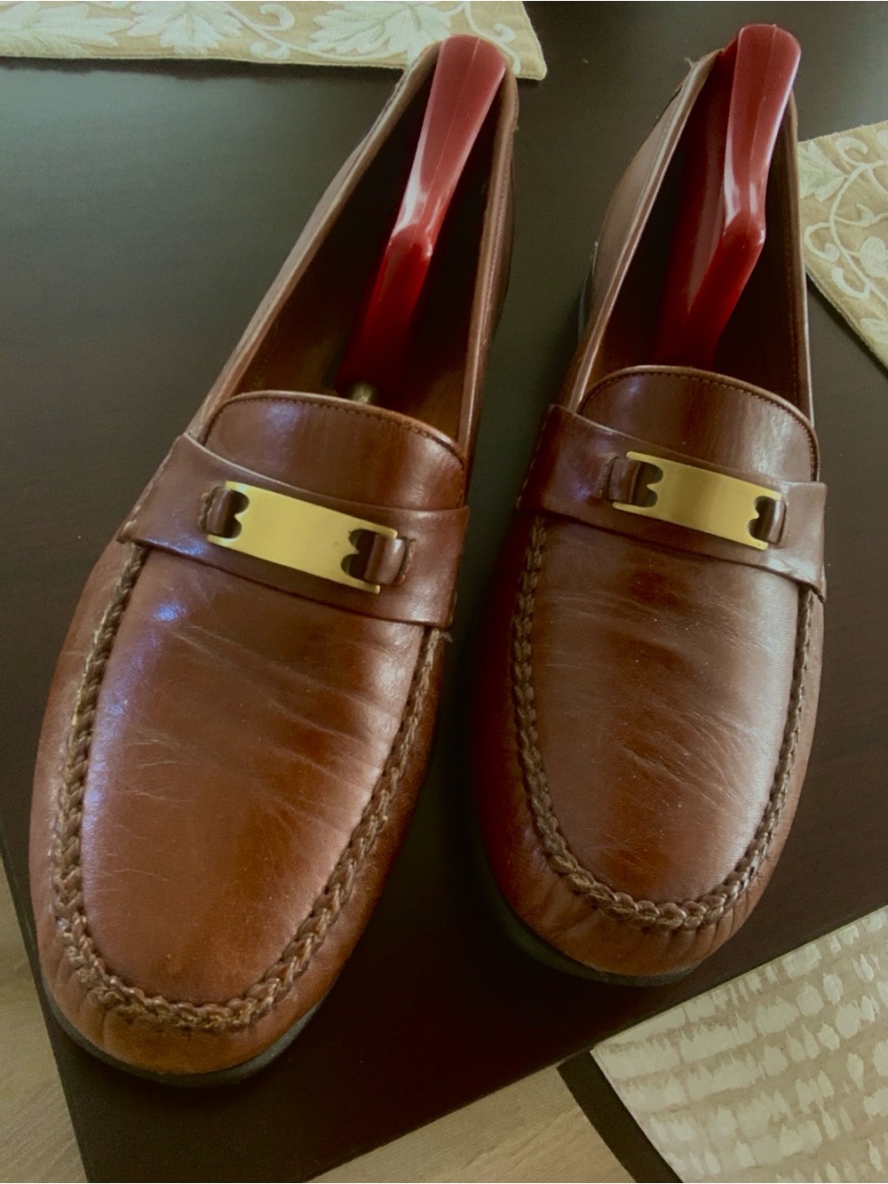 1972 Ballys Vintage Loafer w/ Cusp, Perfect condition Men's Brown Leather Loafer